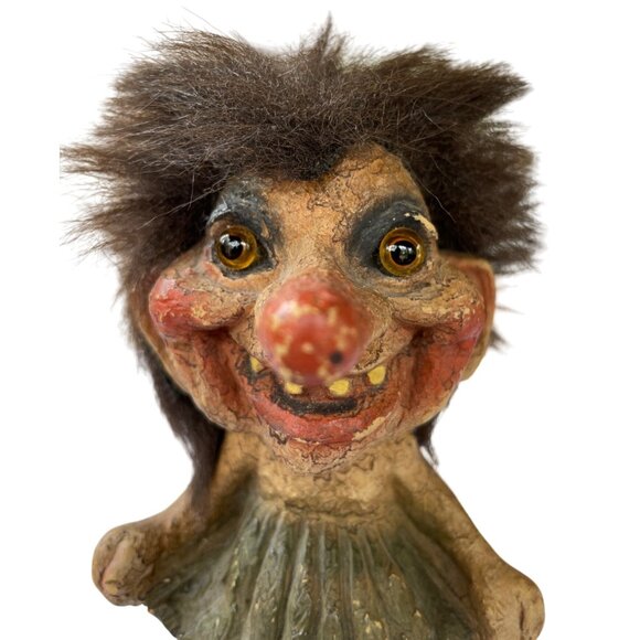 Vintage Norwegian Nyform Troll Doll Figurine Handmade in Norway - Picture 2 of 15